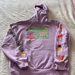 Gently Loved Purple Bikini Bottom Patrick Driver License Hoodie S Unisex